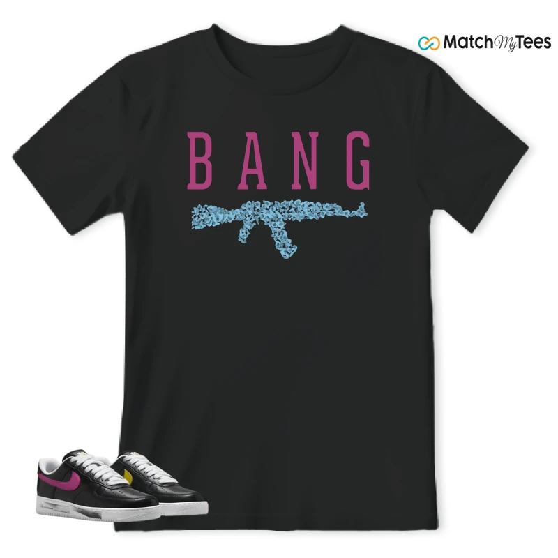 NIKE AIR FORCE 1 '07 X G-DRAGON PARA-NOISE 3.0 SNEAKER Matching Tees t-shirt