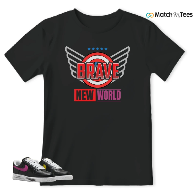 NIKE AIR FORCE 1 '07 X G-DRAGON PARA-NOISE 3.0 SNEAKER Matching Tees t-shirt