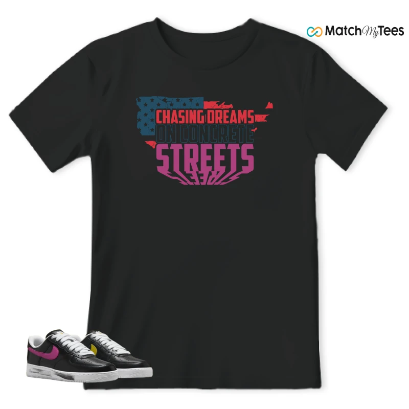 NIKE AIR FORCE 1 '07 X G-DRAGON PARA-NOISE 3.0 SNEAKER Matching Tees t-shirt
