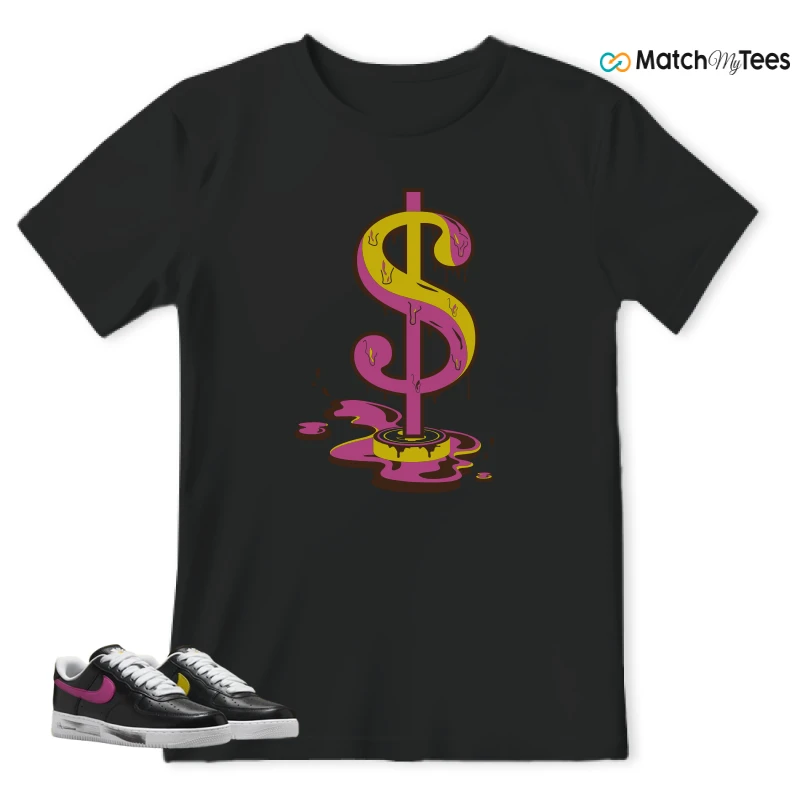 NIKE AIR FORCE 1 '07 X G-DRAGON PARA-NOISE 3.0 SNEAKER Matching Tees T-shirt for Men