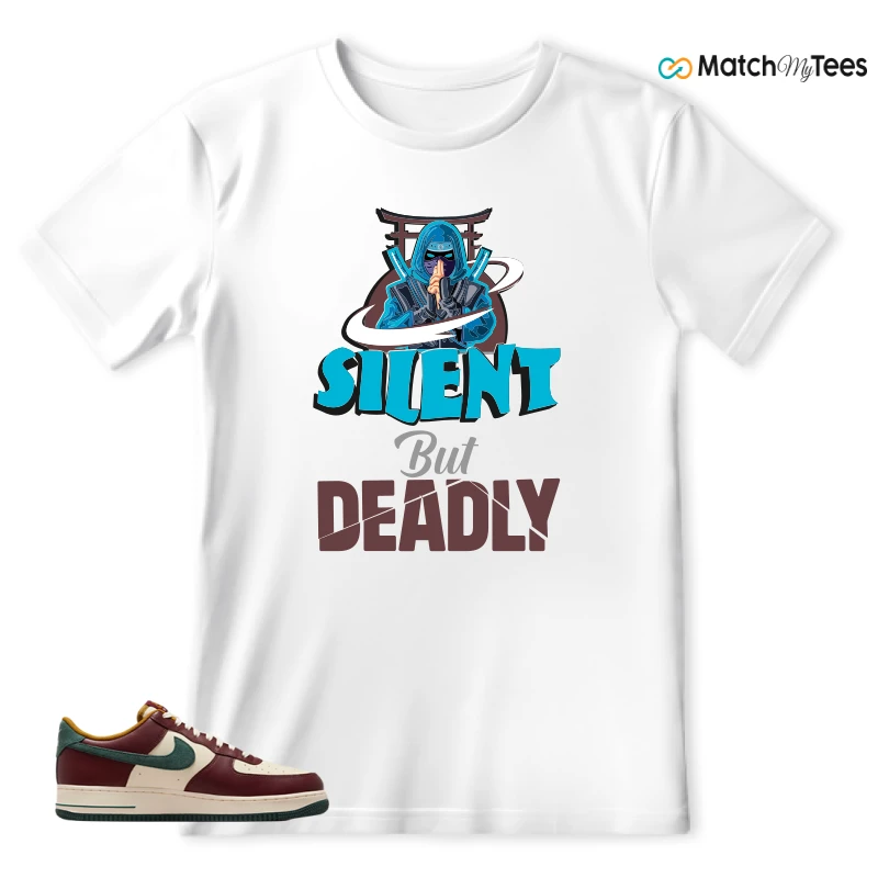 NIKE AIR FORCE 1 COCONUT MILK DARK TEAM RED SNEAKER Matching Tees t-shirt