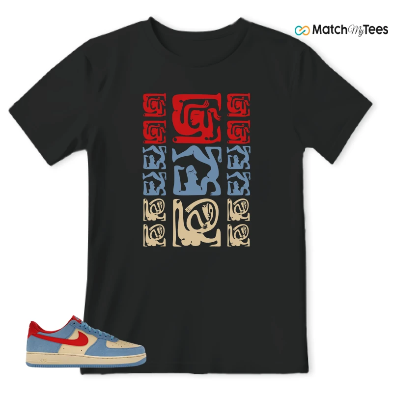 NIKE AIR FORCE 1 LOW '07 LV8 DORAEMON SNEAKER Matching Tees t-shirt
