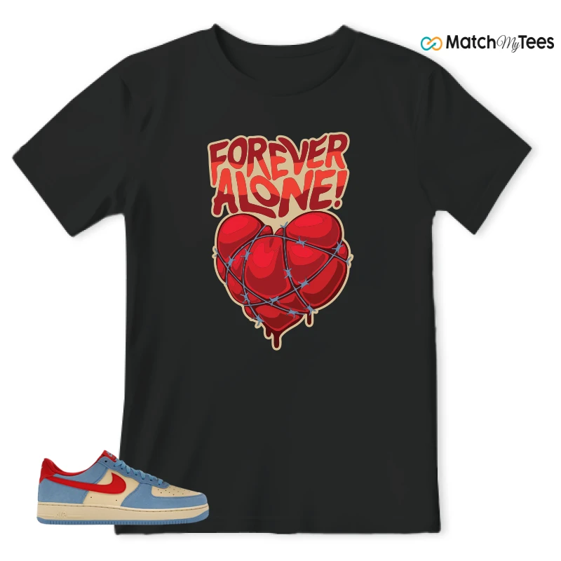 NIKE AIR FORCE 1 LOW '07 LV8 DORAEMON SNEAKER Matching Tees t-shirt