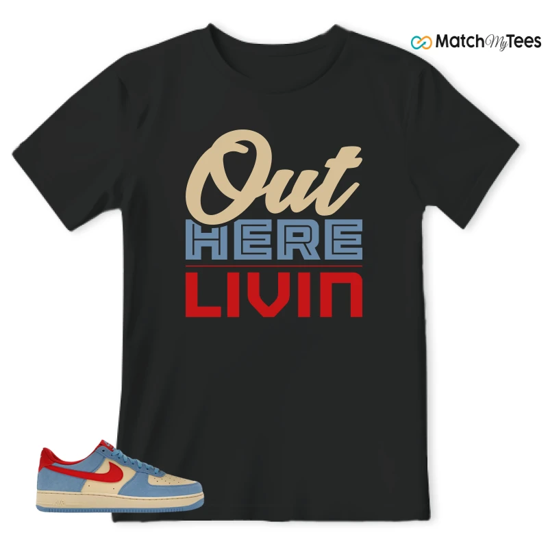 NIKE AIR FORCE 1 LOW '07 LV8 DORAEMON SNEAKER Matching Tees t-shirt