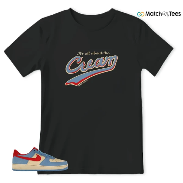 NIKE AIR FORCE 1 LOW '07 LV8 DORAEMON SNEAKER/WHITE/UNIVERSITY BLUE/TAN/RED matching T-shirt