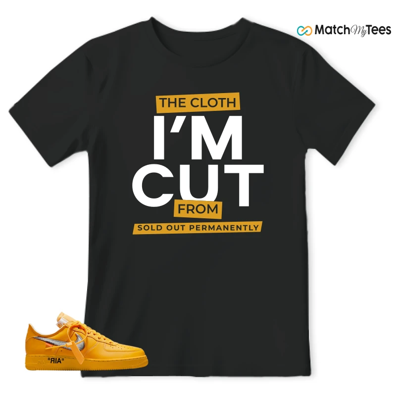 NIKE AIR FORCE 1 LOW CANARY YELLOW SNEAKER Matching Tees t-shirt