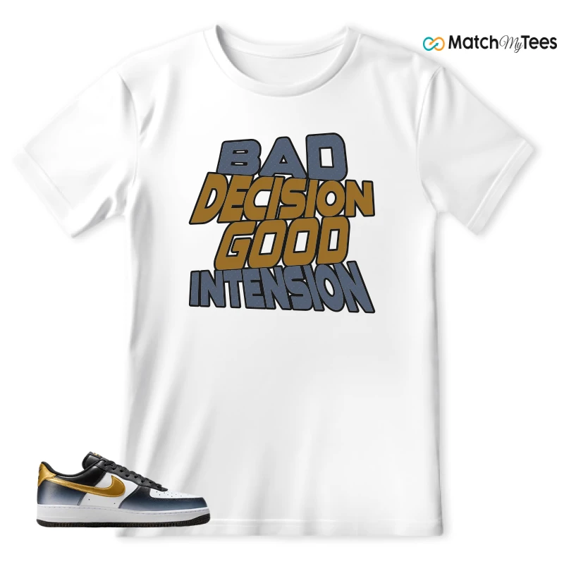 NIKE AIR FORCE 1 LOW FINE GOLD SNEAKER Matching Tees t-shirt