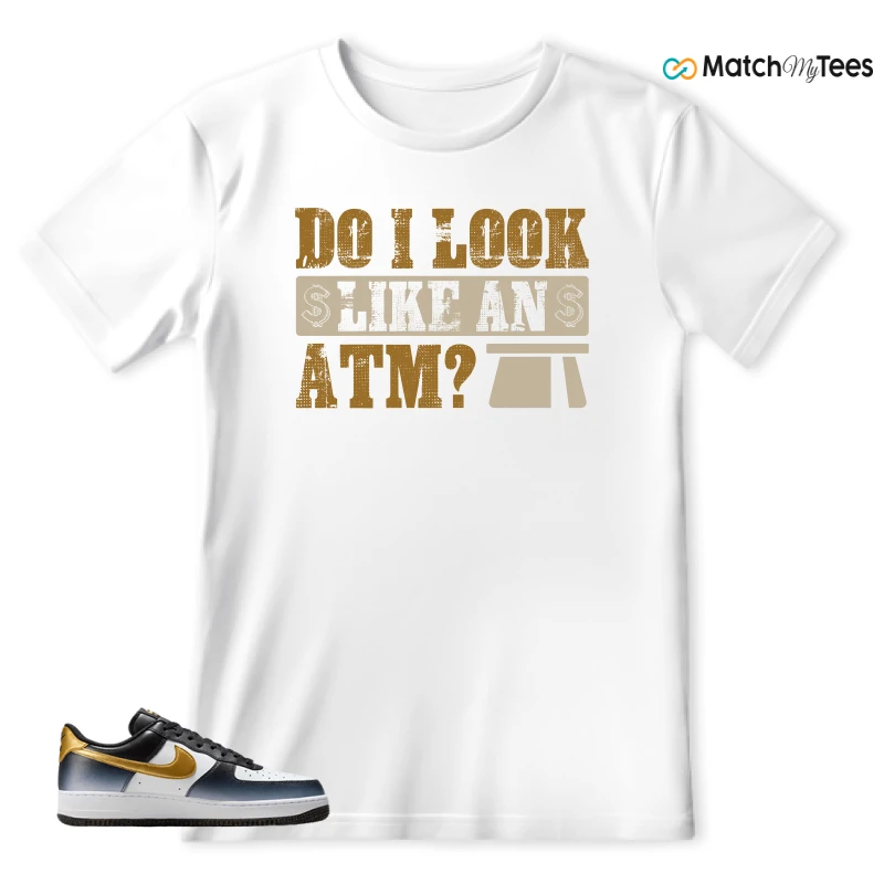 NIKE AIR FORCE 1 LOW FINE GOLD SNEAKER Matching Tees t-shirt