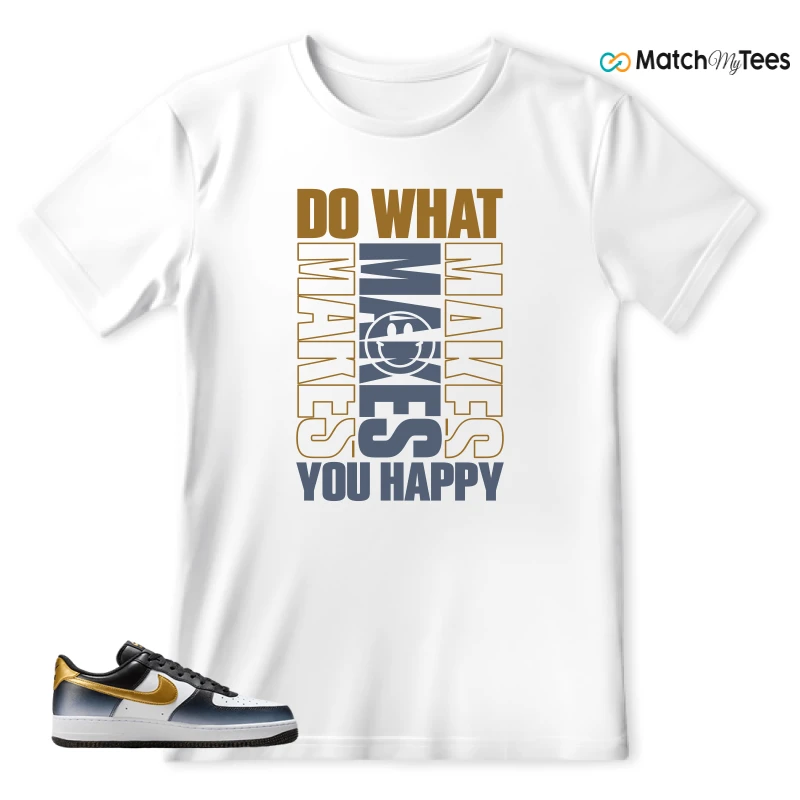 NIKE AIR FORCE 1 LOW FINE GOLD SNEAKER Matching Tees t-shirt