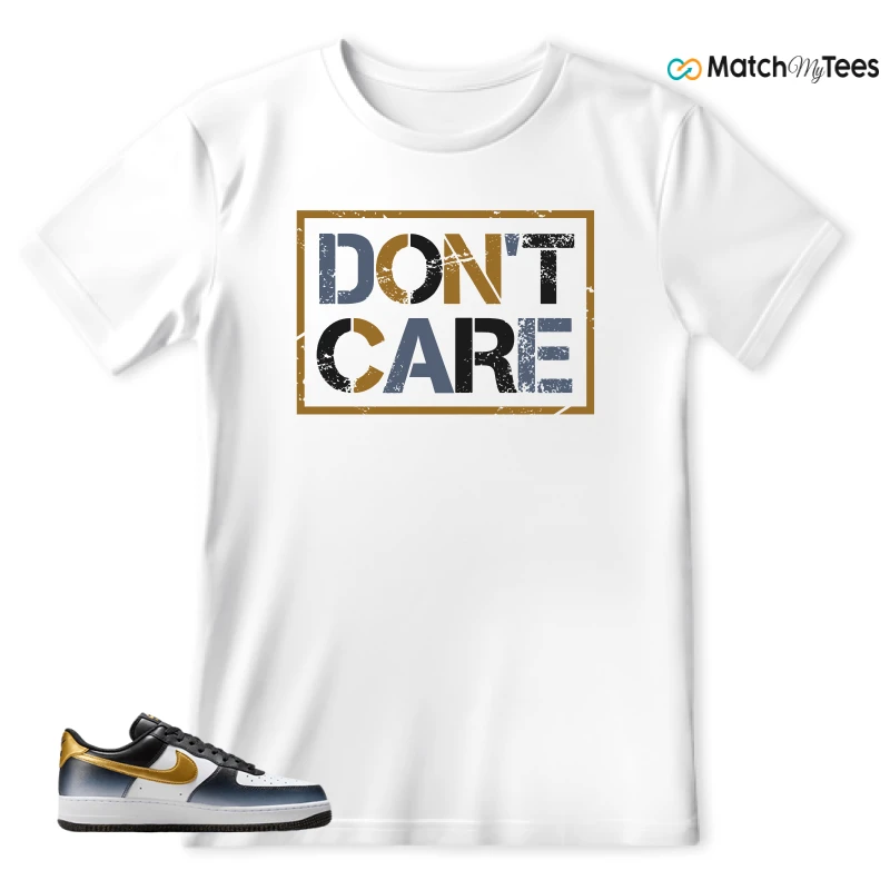 NIKE AIR FORCE 1 LOW FINE GOLD SNEAKER Matching Tees t-shirt