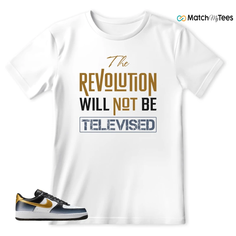 NIKE AIR FORCE 1 LOW FINE GOLD SNEAKER Matching Tees t-shirt