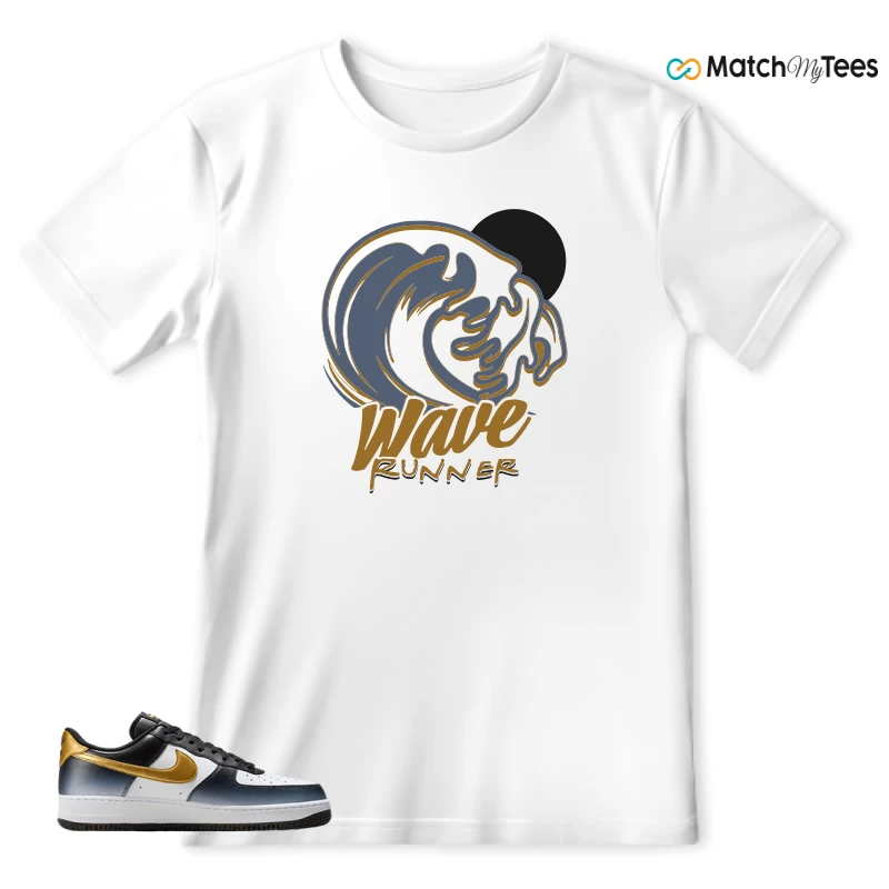 NIKE AIR FORCE 1 LOW FINE GOLD SNEAKER Matching Tees t-shirt
