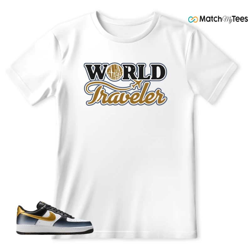 NIKE AIR FORCE 1 LOW FINE GOLD SNEAKER Matching Tees t-shirt