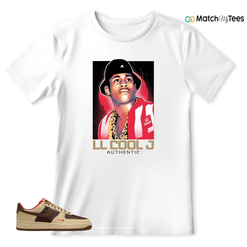 NIKE AIR FORCE 1 LOW LIGHT BRITISH TAN CACAO WOW SNEAKER Matching Tees t-shirt