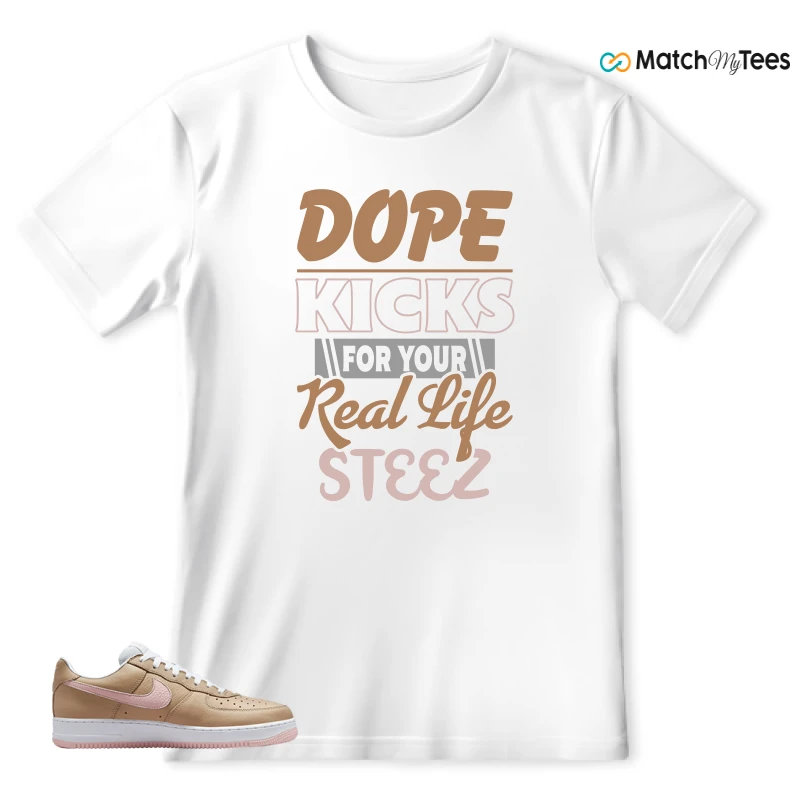 NIKE AIR FORCE 1 LOW LINEN SNEAKER Matching Tees t-shirt