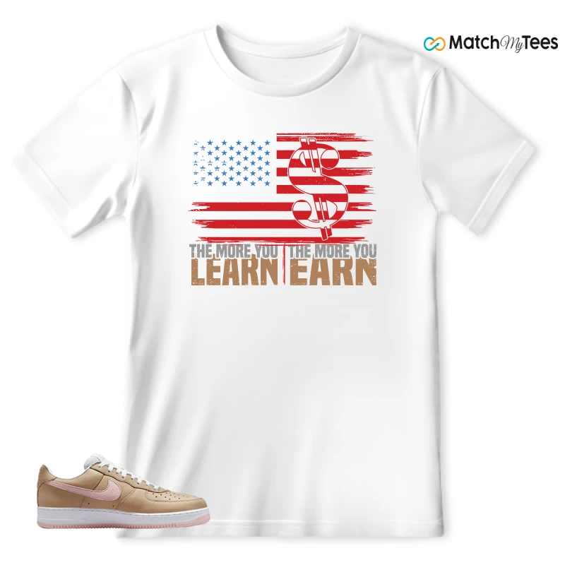 NIKE AIR FORCE 1 LOW LINEN SNEAKER Matching Tees t-shirt