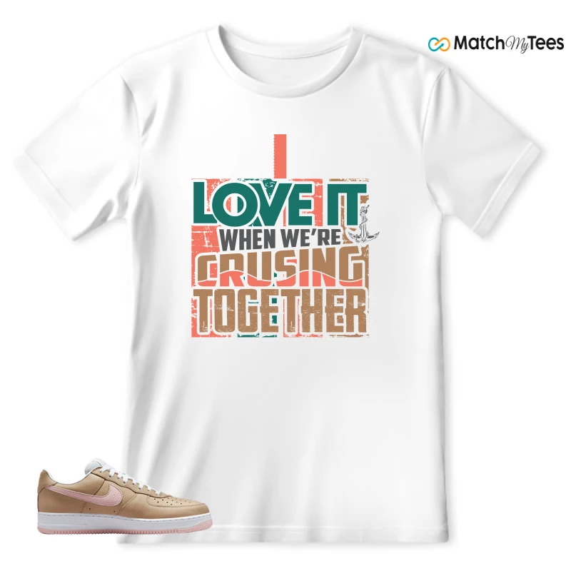 NIKE AIR FORCE 1 LOW LINEN SNEAKER Matching Tees t-shirt