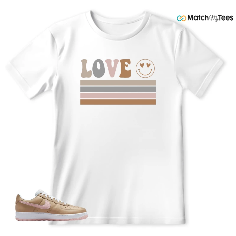 NIKE AIR FORCE 1 LOW LINEN SNEAKER Matching Tees t-shirt