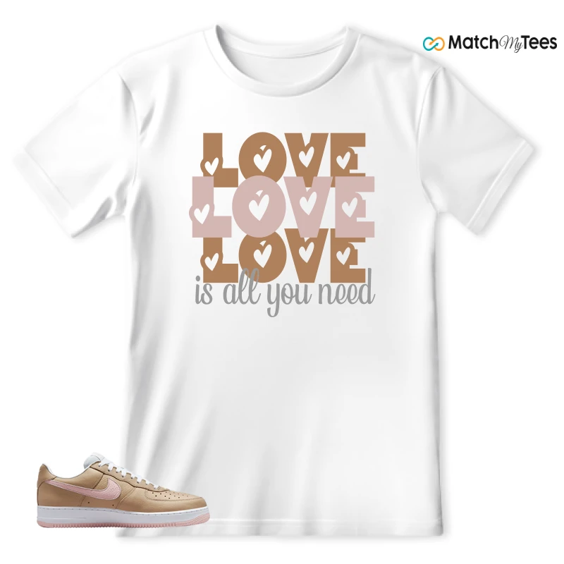 NIKE AIR FORCE 1 LOW LINEN SNEAKER Matching Tees t-shirt