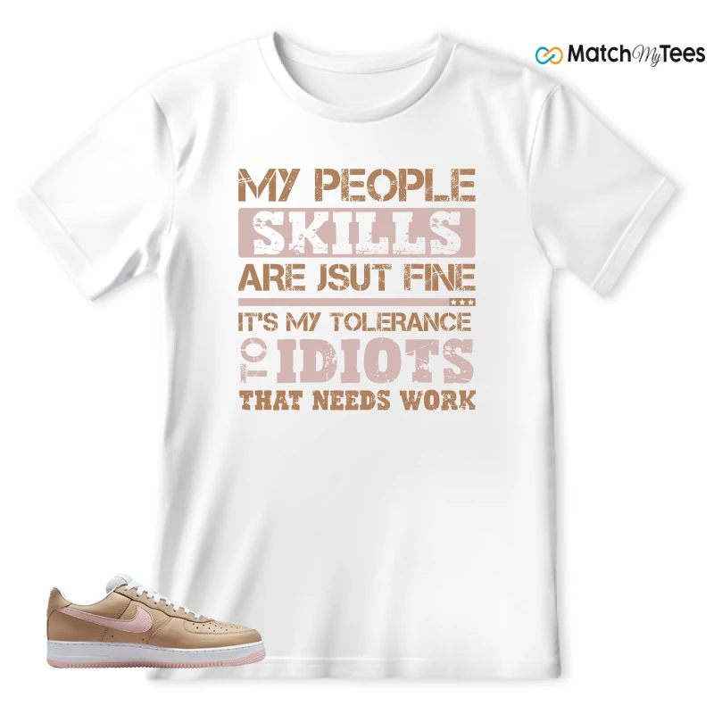 NIKE AIR FORCE 1 LOW LINEN SNEAKER Matching Tees t-shirt