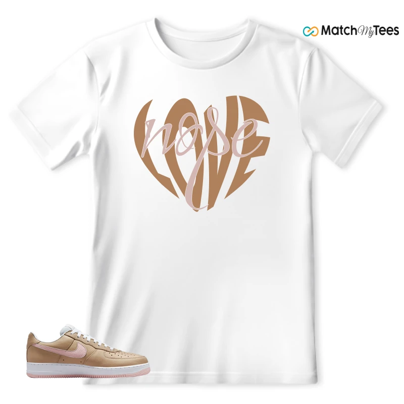 NIKE AIR FORCE 1 LOW LINEN SNEAKER Matching Tees t-shirt