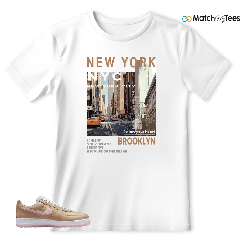 NIKE AIR FORCE 1 LOW LINEN SNEAKER Matching Tees t-shirt