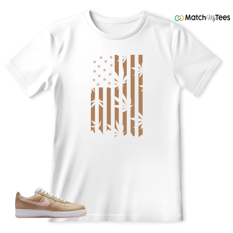 NIKE AIR FORCE 1 LOW LINEN SNEAKER Matching Tees t-shirt