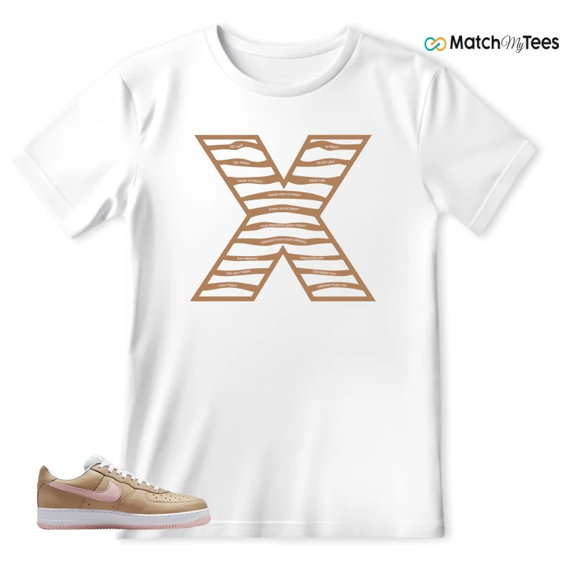 NIKE AIR FORCE 1 LOW LINEN SNEAKER Matching Tees t-shirt