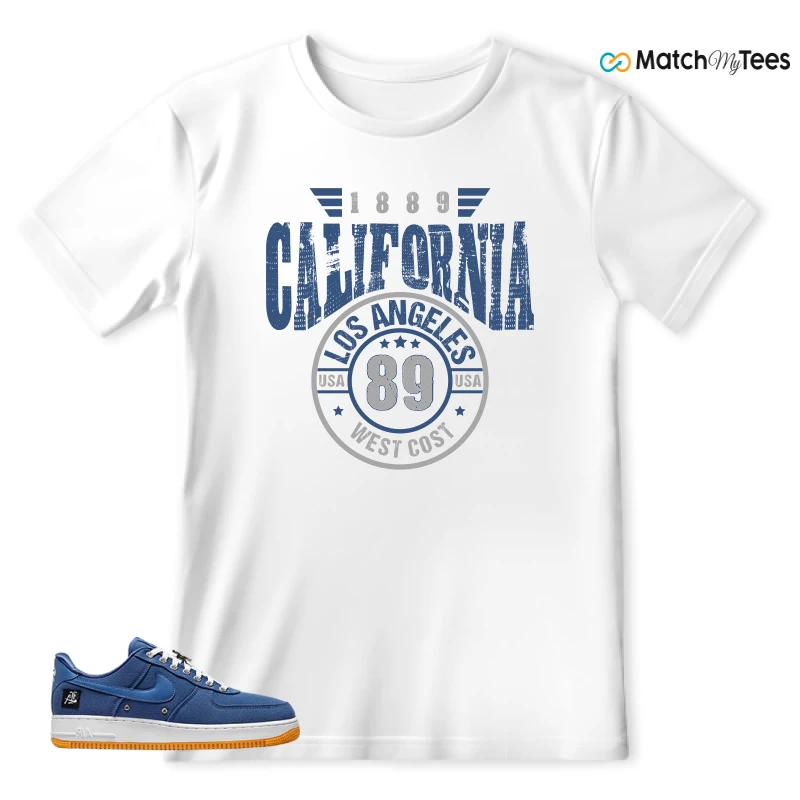 NIKE AIR FORCE 1 LOW LOS ANGELES SNEAKER Matching Tees t-shirt