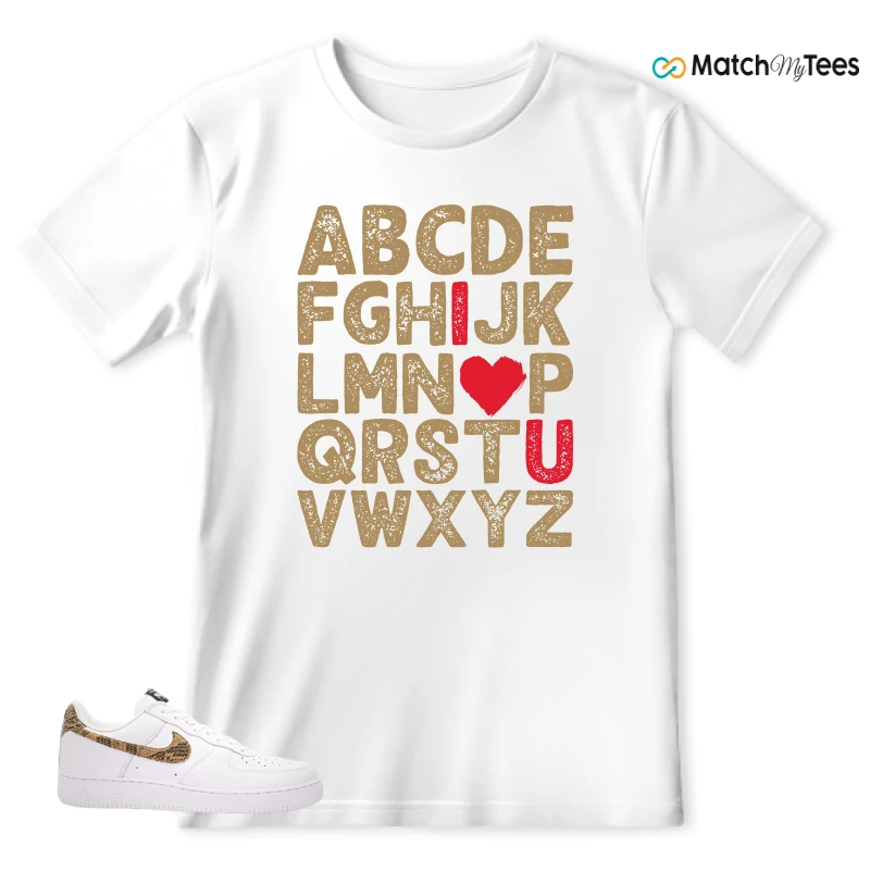 NIKE AIR FORCE 1 LOW PYTHON SNAKE SNEAKER Matching Tees t-shirt