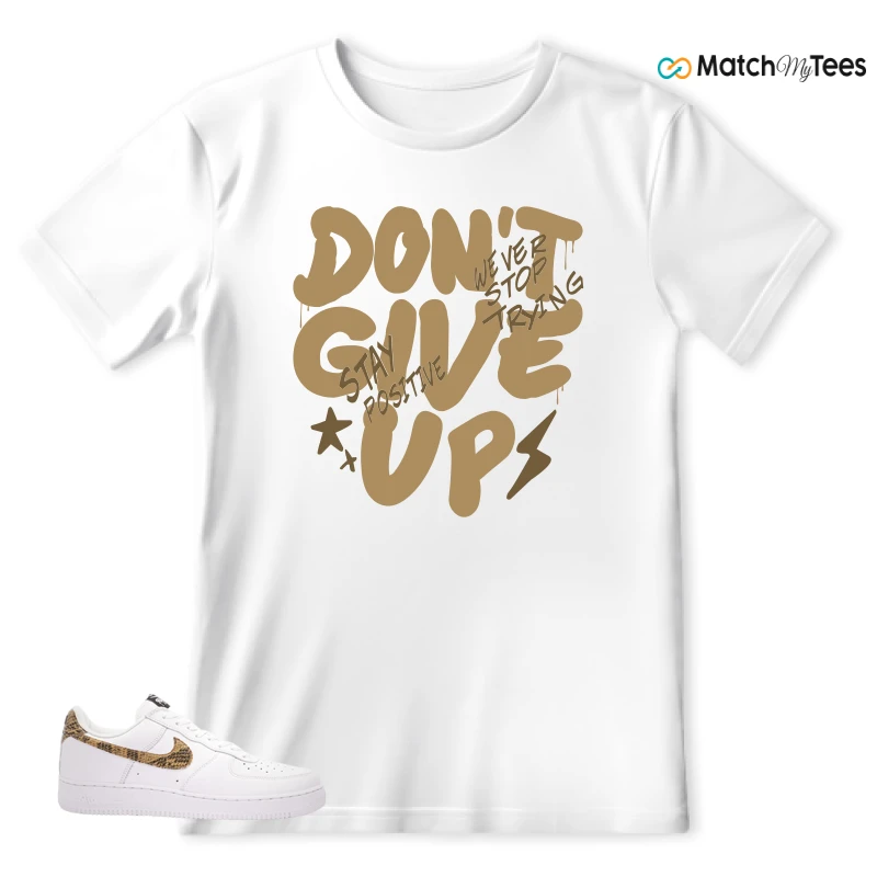 NIKE AIR FORCE 1 LOW PYTHON SNAKE SNEAKER Matching Tees t-shirt