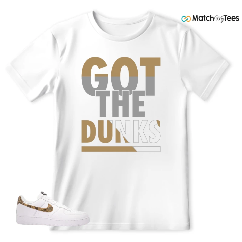 NIKE AIR FORCE 1 LOW PYTHON SNAKE SNEAKER Matching Tees t-shirt