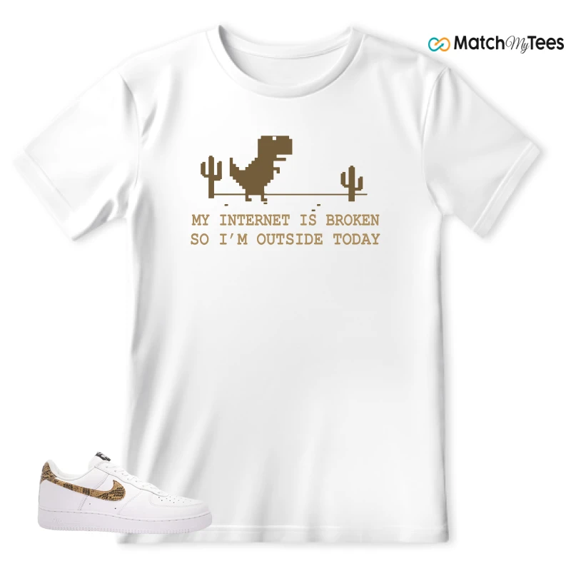 NIKE AIR FORCE 1 LOW PYTHON SNAKE SNEAKER Matching Tees t-shirt