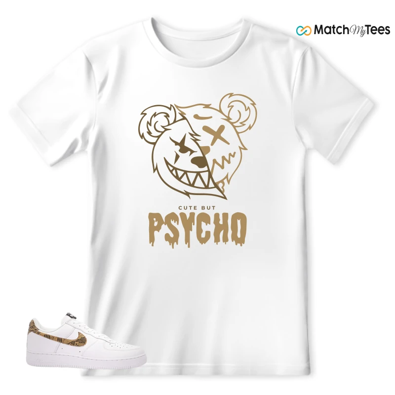 NIKE AIR FORCE 1 LOW PYTHON SNAKE SNEAKER Matching Tees t-shirt