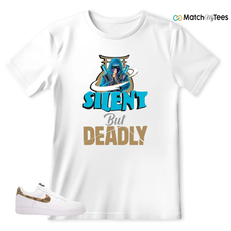 NIKE AIR FORCE 1 LOW PYTHON SNAKE SNEAKER Matching Tees t-shirt
