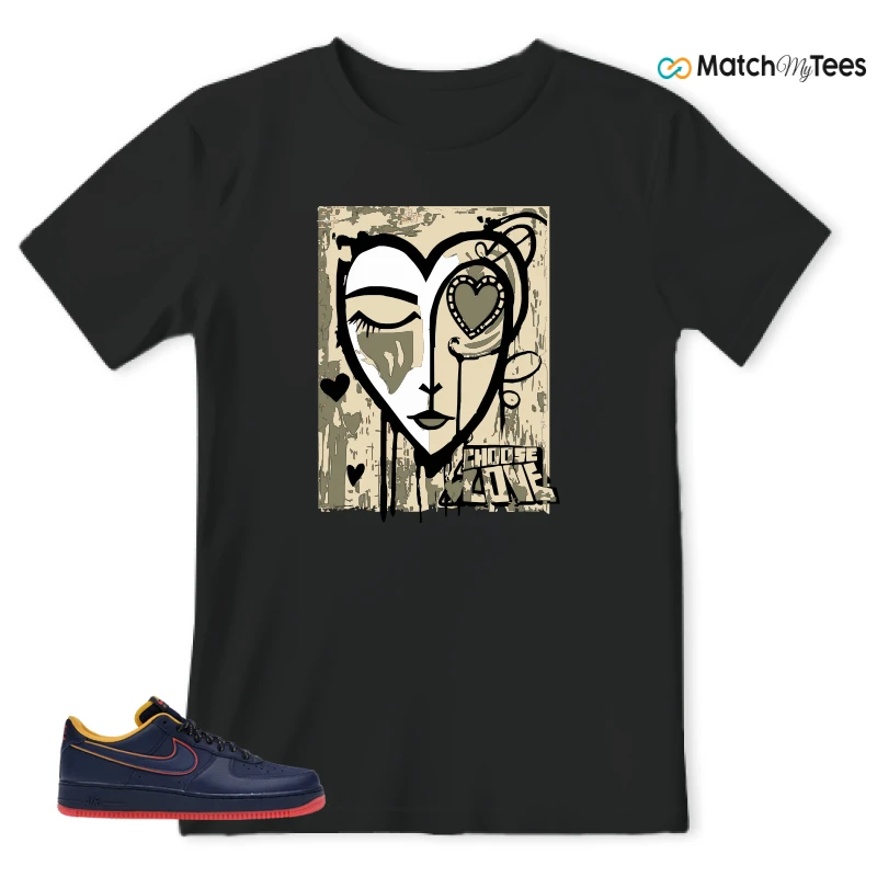 NIKE AIR FORCE 1 LOW RETRO LETTERING SNEAKER Matching Tees t-shirt