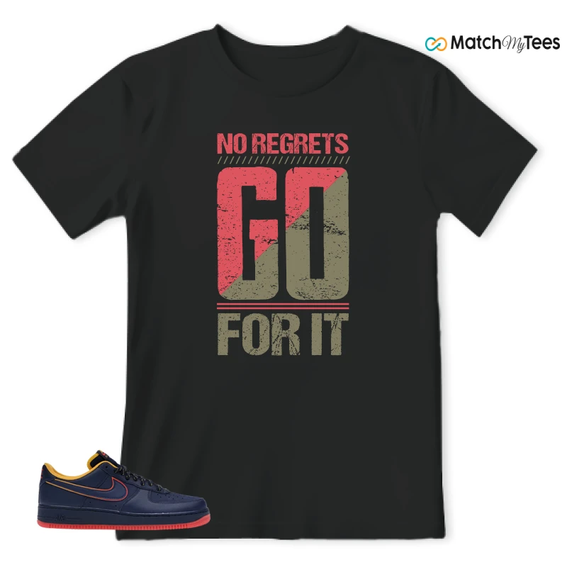 NIKE AIR FORCE 1 LOW RETRO LETTERING SNEAKER Matching Tees t-shirt