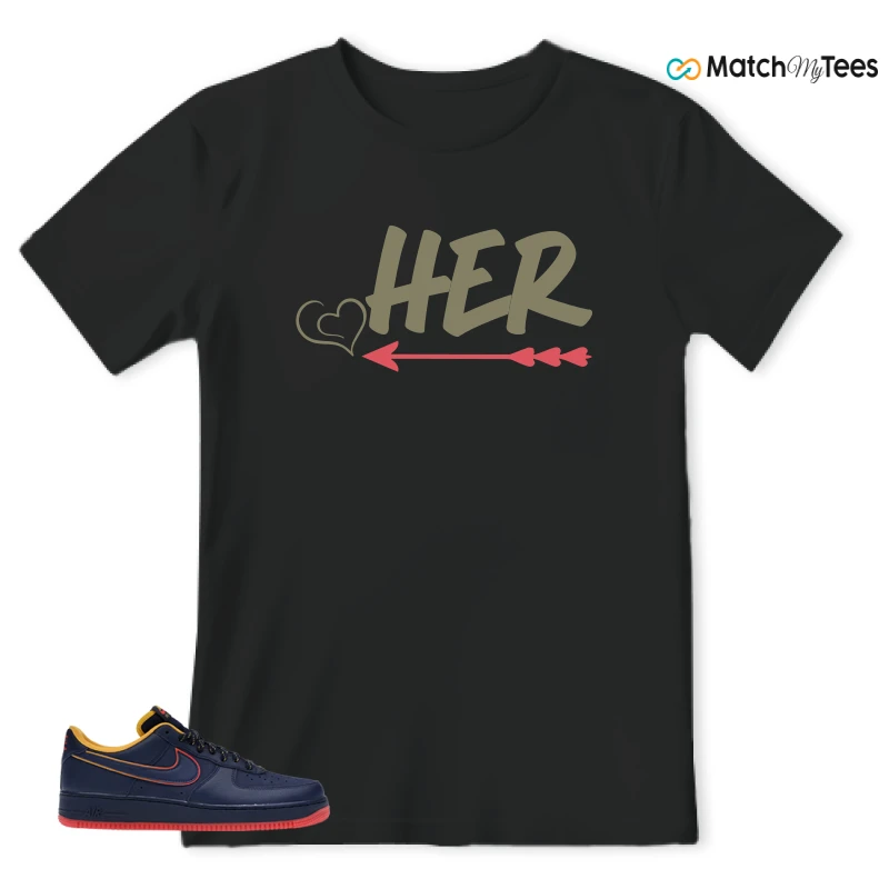 NIKE AIR FORCE 1 LOW RETRO LETTERING SNEAKER Matching Tees t-shirt
