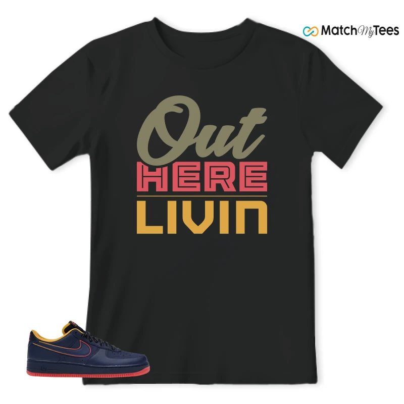 NIKE AIR FORCE 1 LOW RETRO LETTERING SNEAKER Matching Tees t-shirt