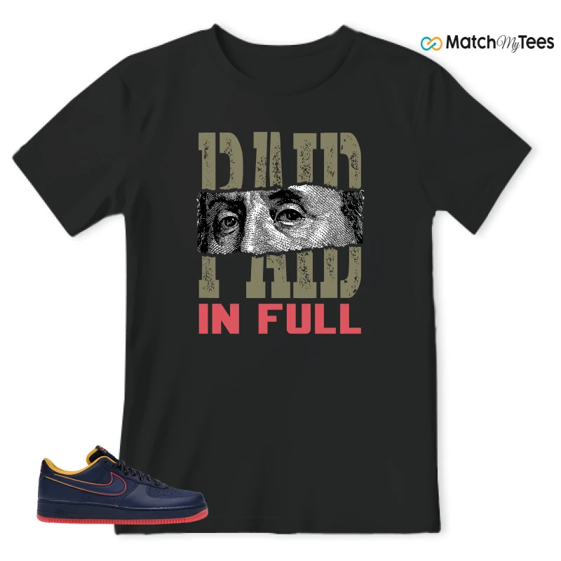 NIKE AIR FORCE 1 LOW RETRO LETTERING SNEAKER Matching Tees t-shirt