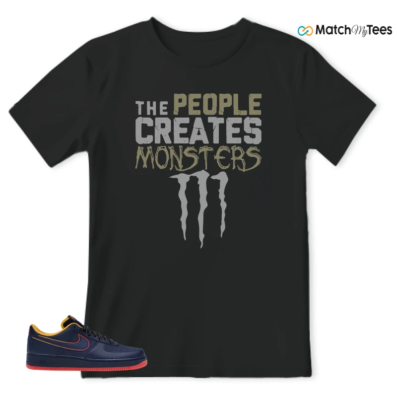 NIKE AIR FORCE 1 LOW RETRO LETTERING SNEAKER Matching Tees t-shirt