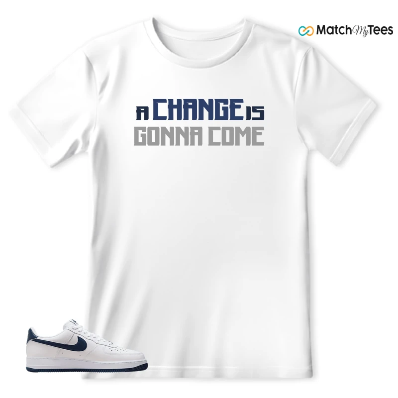 NIKE AIR FORCE 1 LOW WHITE MIDNIGHT NAVY SNEAKER Matching Tees t-shirt