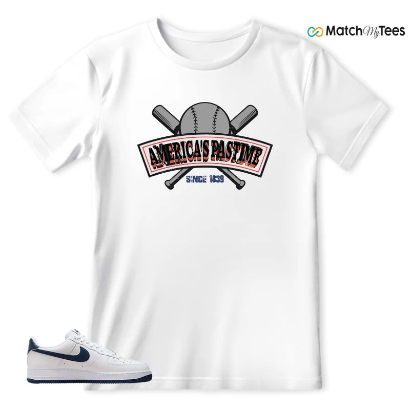 NIKE AIR FORCE 1 LOW WHITE MIDNIGHT NAVY SNEAKER Matching Tees t-shirt