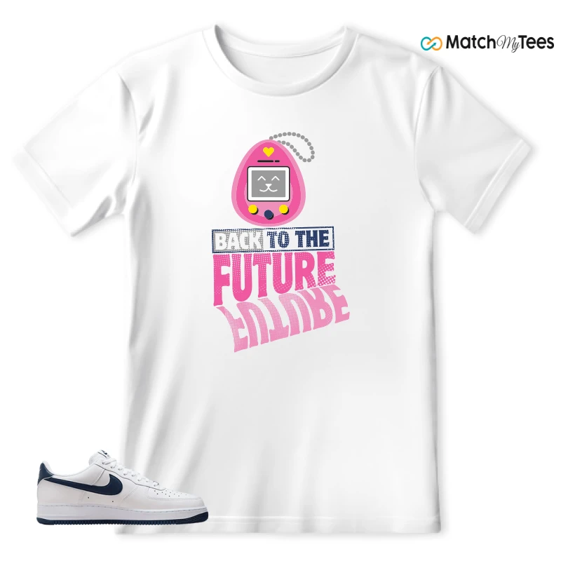 NIKE AIR FORCE 1 LOW WHITE MIDNIGHT NAVY SNEAKER Matching Tees t-shirt