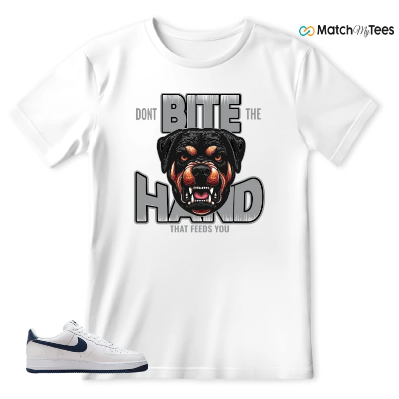 NIKE AIR FORCE 1 LOW WHITE MIDNIGHT NAVY SNEAKER Matching Tees t-shirt