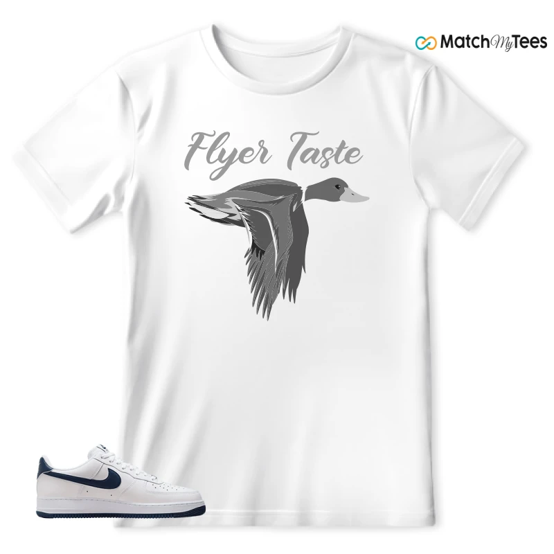 NIKE AIR FORCE 1 LOW WHITE MIDNIGHT NAVY SNEAKER Matching Tees t-shirt