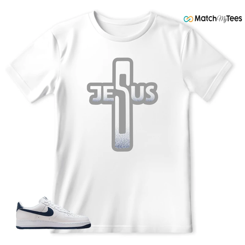 NIKE AIR FORCE 1 LOW WHITE MIDNIGHT NAVY SNEAKER Matching Tees t-shirt