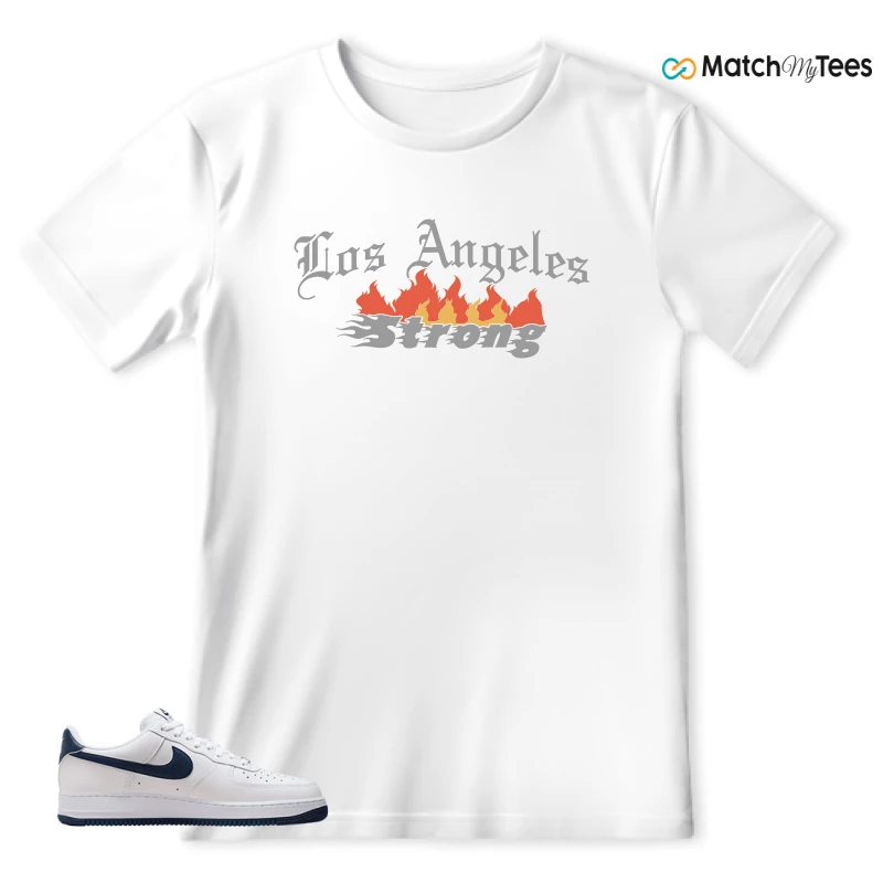 NIKE AIR FORCE 1 LOW WHITE MIDNIGHT NAVY SNEAKER Matching Tees t-shirt