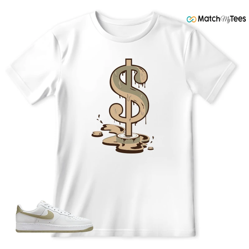 NIKE AIR FORCE 1 LOW WHITE NEUTRAL SNEAKER Matching Tees T-shirt for Men