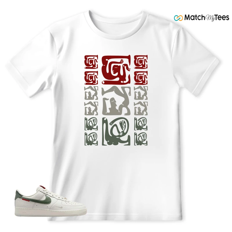NIKE AIR FORCE 1 LOW YEAR OF THE SNAKE SNEAKER Matching Tees t-shirt